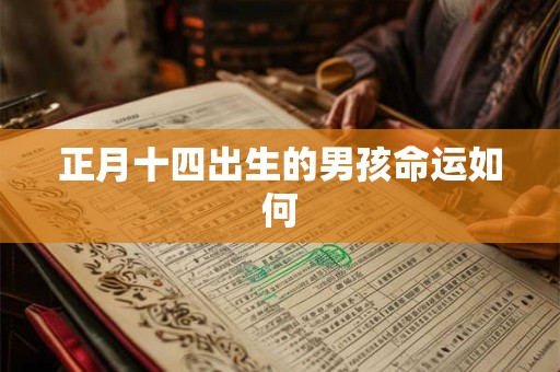 正月十四出生的男孩命运如何