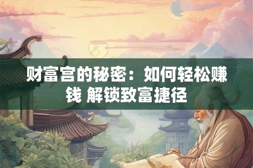财富宫的秘密：如何轻松赚钱 解锁致富捷径