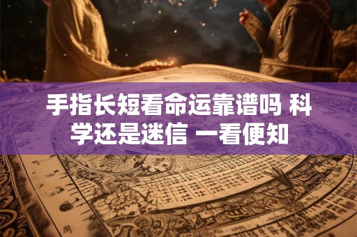 手指长短看命运靠谱吗 科学还是迷信 一看便知