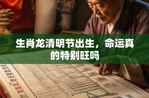 生肖龙清明节出生，命运真的特别旺吗