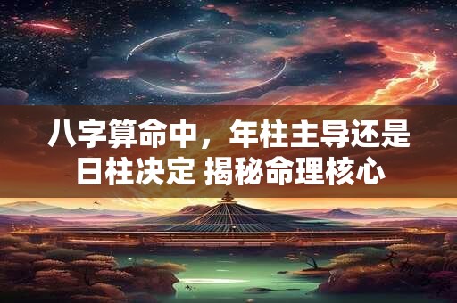 八字算命中，年柱主导还是日柱决定 揭秘命理核心