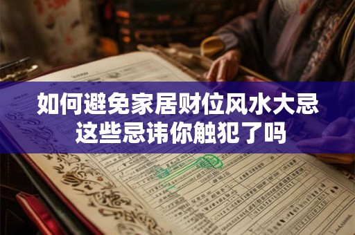 如何避免家居财位风水大忌 这些忌讳你触犯了吗