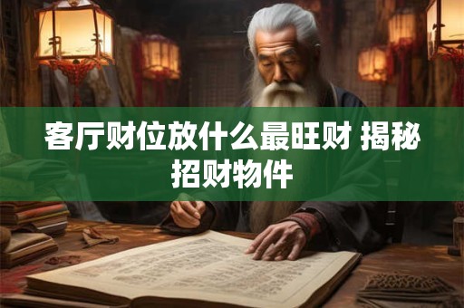 客厅财位放什么最旺财 揭秘招财物件