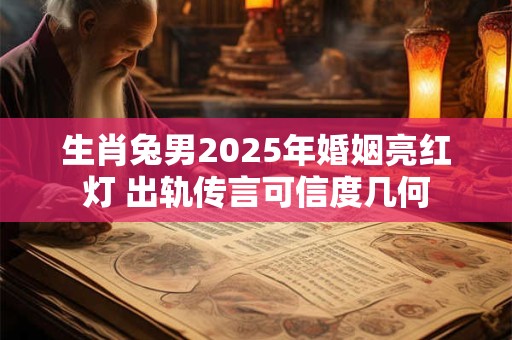 生肖兔男2025年婚姻亮红灯 出轨传言可信度几何