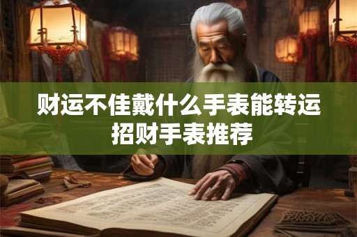 财运不佳戴什么手表能转运 招财手表推荐