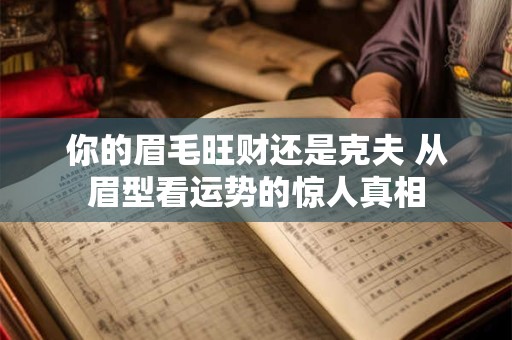 你的眉毛旺财还是克夫 从眉型看运势的惊人真相