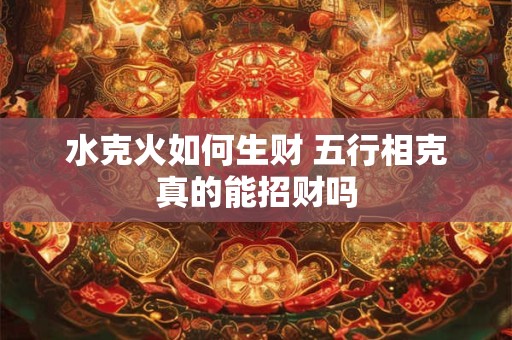 水克火如何生财 五行相克真的能招财吗