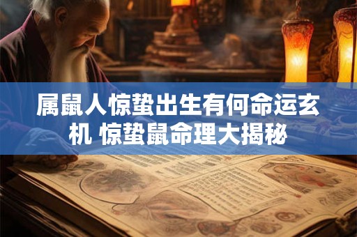 属鼠人惊蛰出生有何命运玄机 惊蛰鼠命理大揭秘