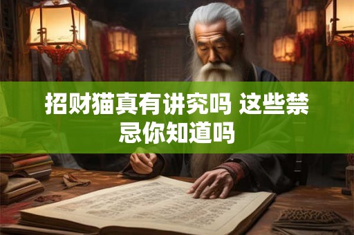 招财猫真有讲究吗 这些禁忌你知道吗