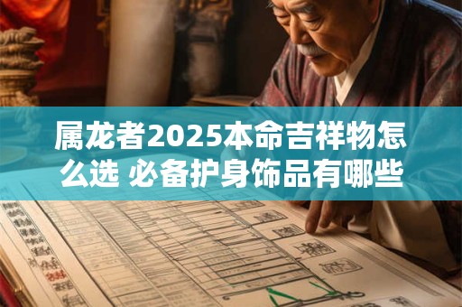 属龙者2025本命吉祥物怎么选 必备护身饰品有哪些