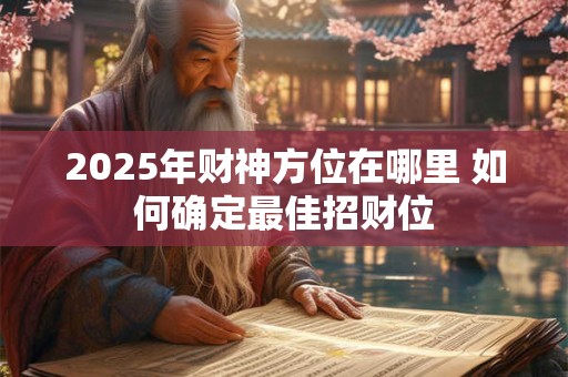 2025年财神方位在哪里 如何确定最佳招财位