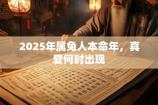 2026年属兔人本命年，真爱何时出现