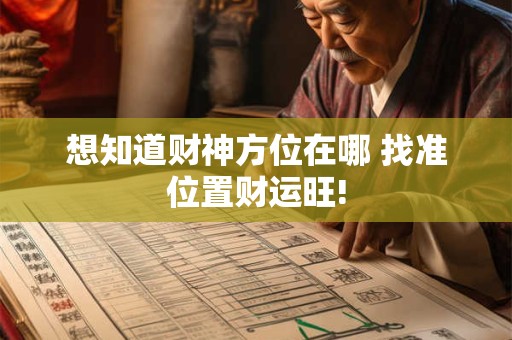 想知道财神方位在哪 找准位置财运旺!
