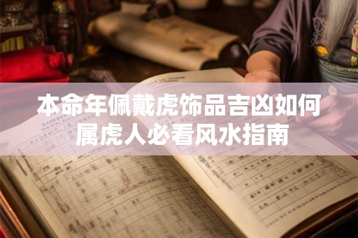 本命年佩戴虎饰品吉凶如何 属虎人必看风水指南