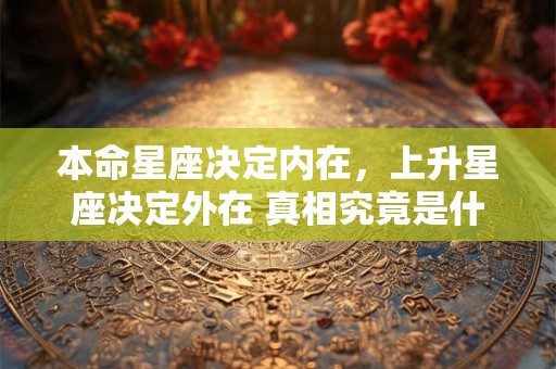 本命星座决定内在，上升星座决定外在 真相究竟是什么
