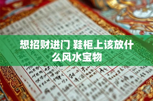 想招财进门 鞋柜上该放什么风水宝物
