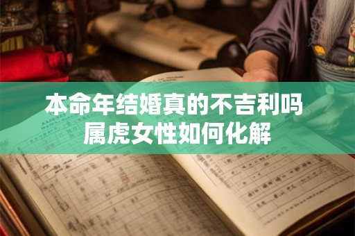 详细阅读:本命年结婚真的不吉利吗 属虎女性如何化解 本命年结婚真的不吉利吗 属虎女性如何化解