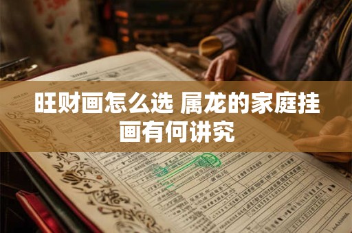 旺财画怎么选 属龙的家庭挂画有何讲究