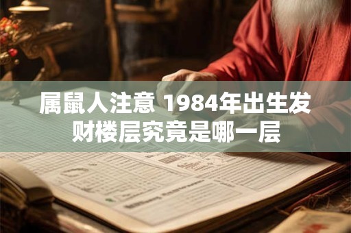 属鼠人注意 1984年出生发财楼层究竟是哪一层