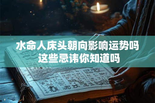 水命人床头朝向影响运势吗 这些忌讳你知道吗