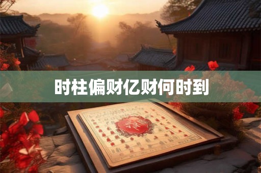 时柱偏财亿财何时到