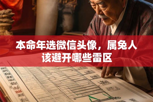 本命年选微信头像，属兔人该避开哪些雷区