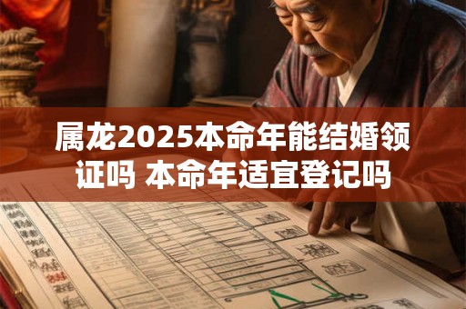 属龙2025本命年能结婚领证吗 本命年适宜登记吗