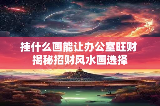 挂什么画能让办公室旺财 揭秘招财风水画选择