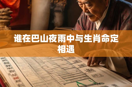 谁在巴山夜雨中与生肖命定相遇