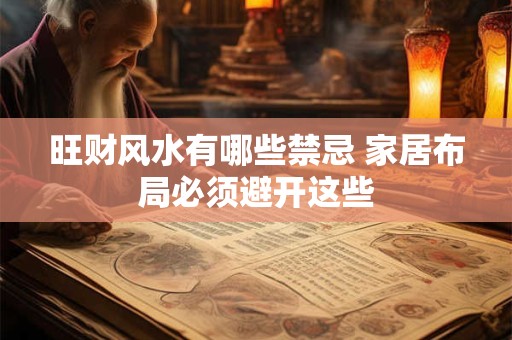旺财风水有哪些禁忌 家居布局必须避开这些