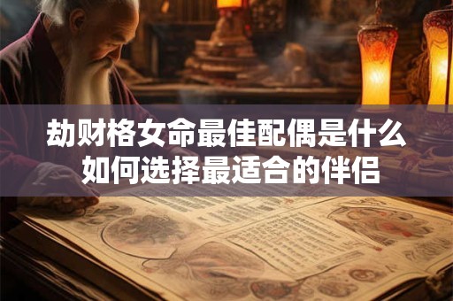 劫财格女命最佳配偶是什么 如何选择最适合的伴侣