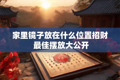 家里镜子放在什么位置招财 最佳摆放大公开