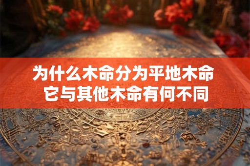 为什么木命分为平地木命 它与其他木命有何不同