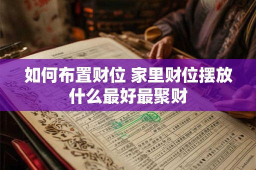 如何布置财位 家里财位摆放什么最好最聚财