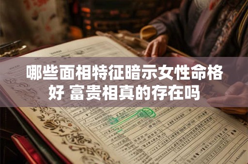 详细阅读:哪些面相特征暗示女性命格好 富贵相真的存在吗 哪些面相特征暗示女性命格好 富贵相真的存在吗