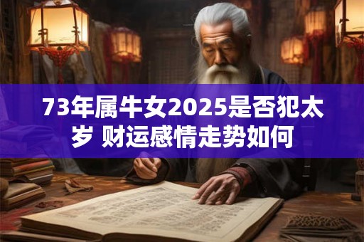 73年属牛女2025是否犯太岁 财运感情走势如何