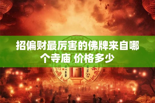 招偏财最厉害的佛牌来自哪个寺庙 价格多少