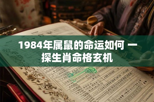 1984年属鼠的命运如何 一探生肖命格玄机