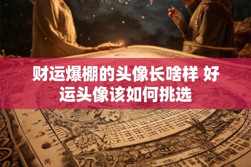 财运爆棚的头像长啥样 好运头像该如何挑选