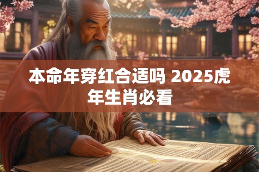 本命年穿红合适吗 2025虎年生肖必看