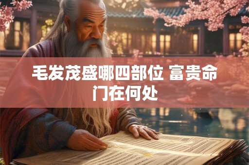 毛发茂盛哪四部位 富贵命门在何处