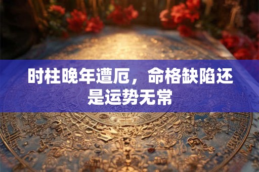 时柱晚年遭厄，命格缺陷还是运势无常