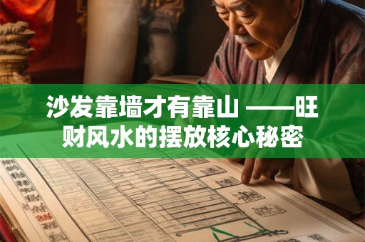 沙发靠墙才有靠山 ——旺财风水的摆放核心秘密 沙发靠墙才有靠山 ——旺财风水的摆放核心秘密
