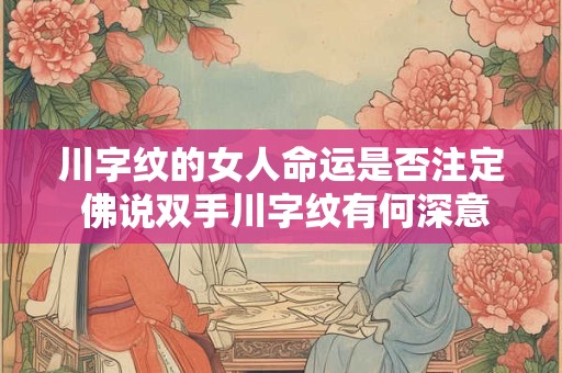 川字纹的女人命运是否注定 佛说双手川字纹有何深意