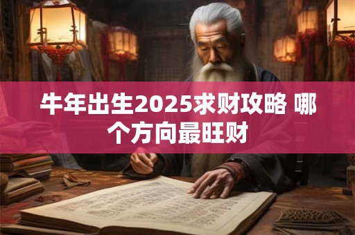 牛年出生2025求财攻略 哪个方向最旺财