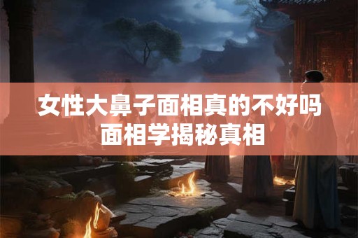 女性大鼻子面相真的不好吗 面相学揭秘真相