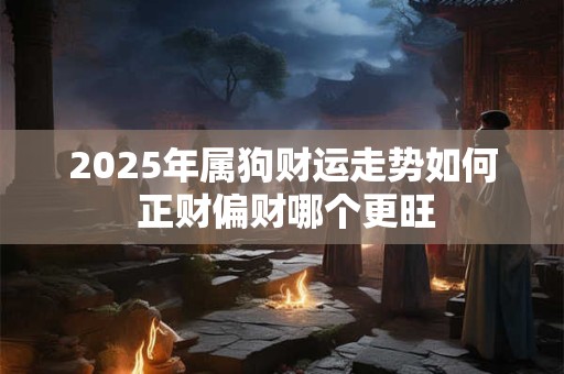 2025年属狗财运走势如何 正财偏财哪个更旺
