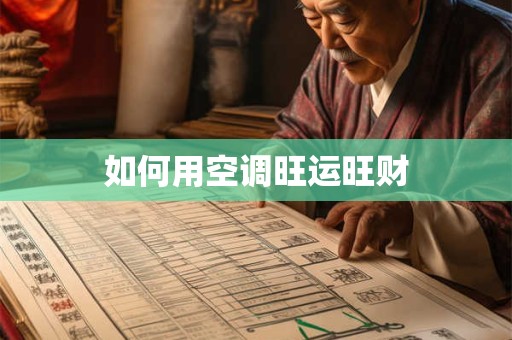 如何用空调旺运旺财