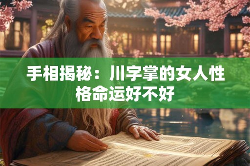 手相揭秘：川字掌的女人性格命运好不好
