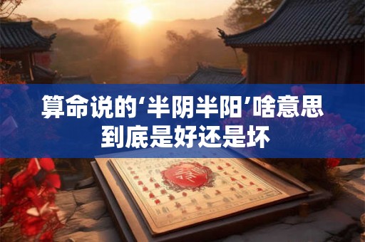 算命说的‘半阴半阳’啥意思 到底是好还是坏